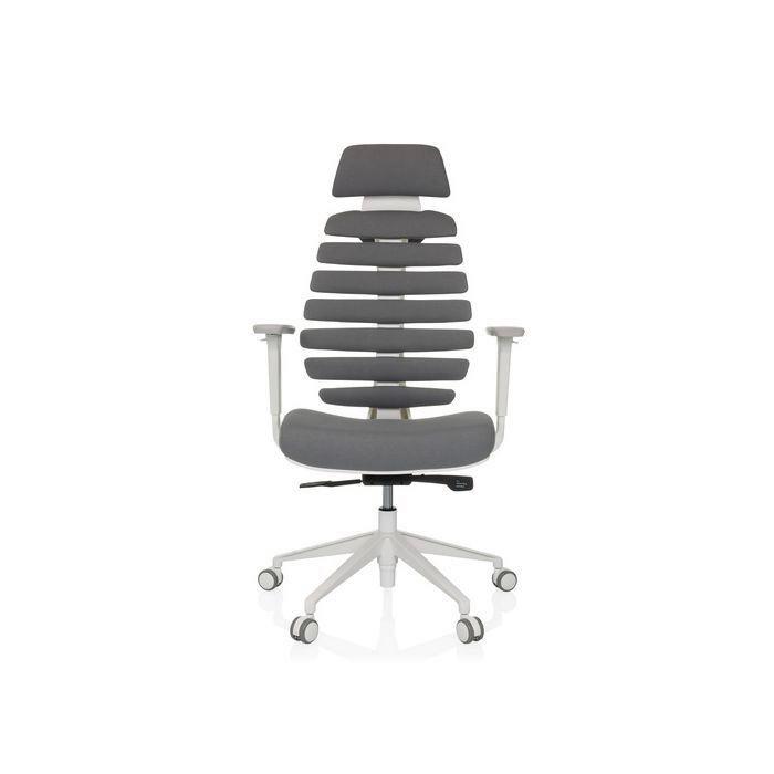 Pisarniški Stol Ergo Line W, Siva - temno siva/bela, Moderno, umetna masa/tekstil (67/116 - 133/65cm) - MID.YOU