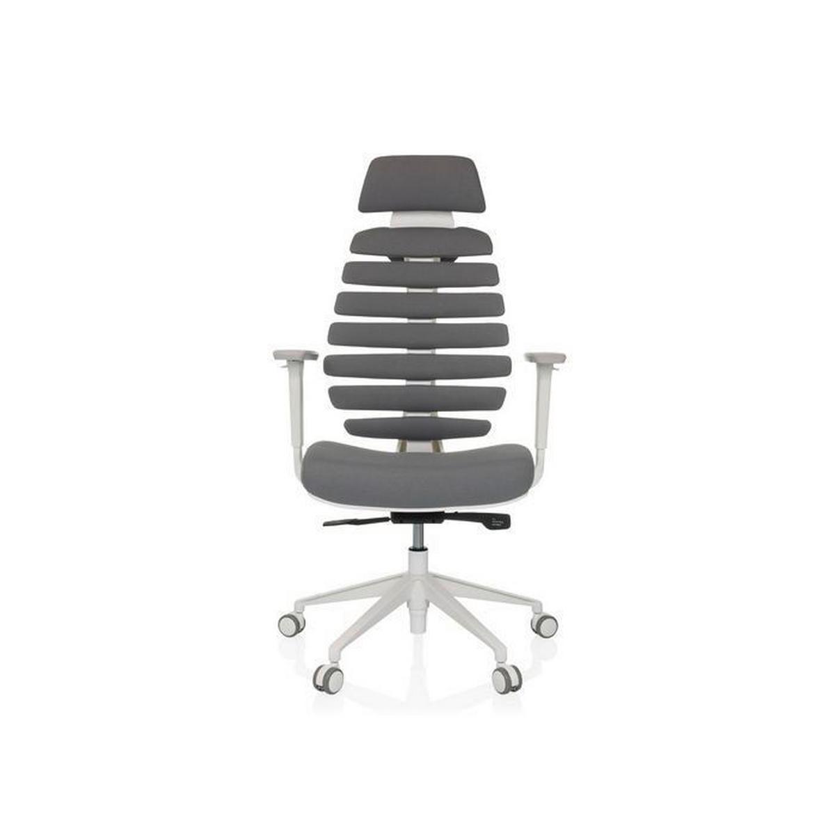Pisarniški Stol Ergo Line W, Siva - temno siva/bela, Moderno, umetna masa/tekstil (67/116 - 133/65cm) - MID.YOU