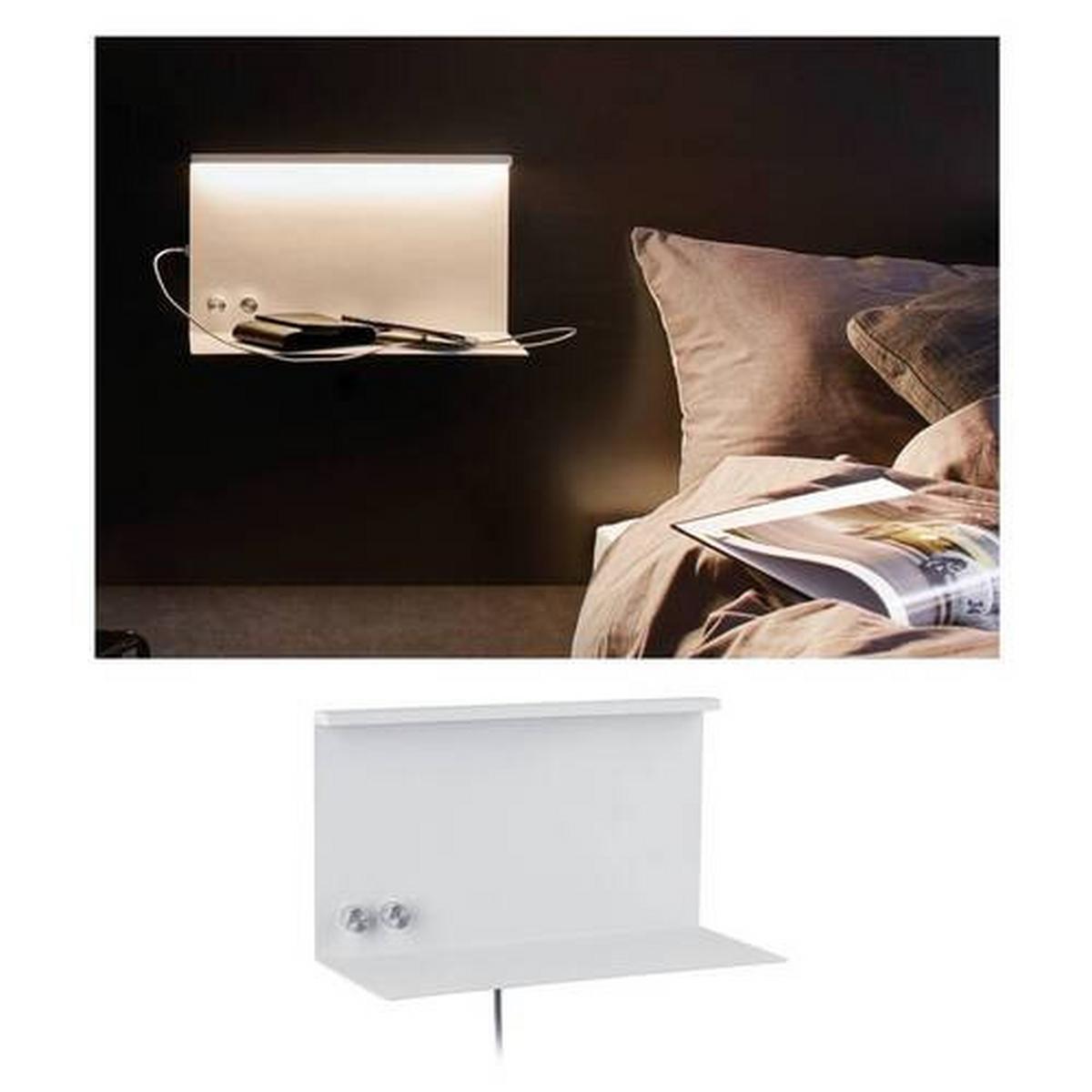 LED-Wandleuchte Jarina in Weiß max. 4,5/1,6 Watt - Weiß, Design, Metall (35/20cm) - Paulmann