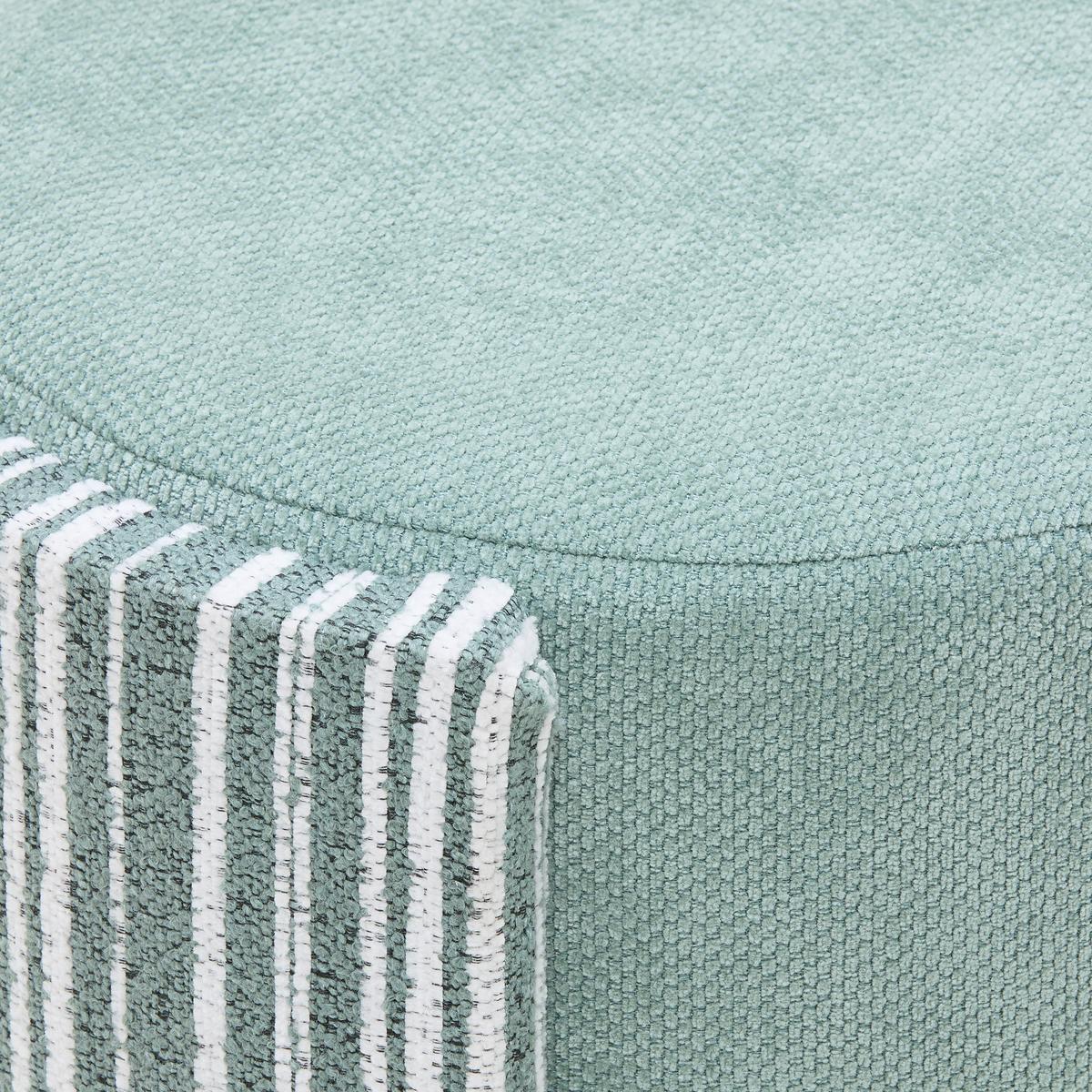 Hocker Romy Grün - Weiß/Grün, LIFESTYLE, Holzwerkstoff/Textil (40/39/40cm) - Mömax