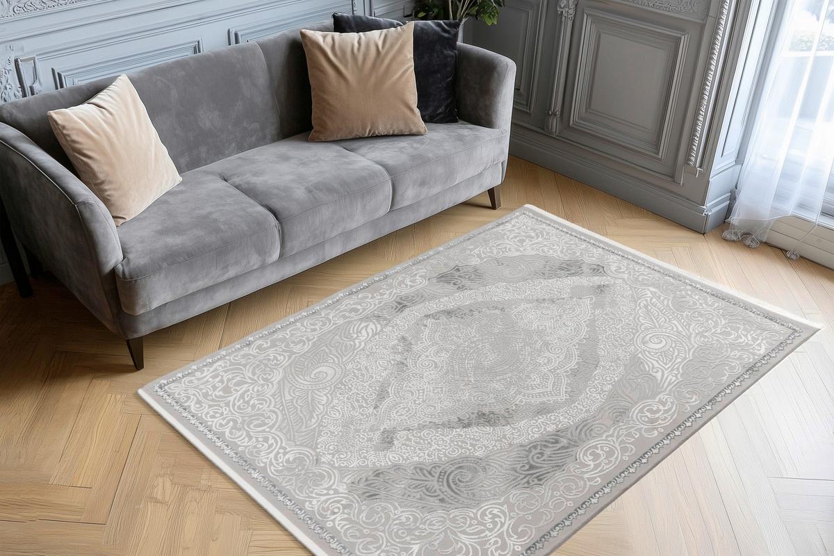 Läufer Stage 425 Silber 80x150 - Silberfarben, Basics, Textil (80/150cm) - Kayoom