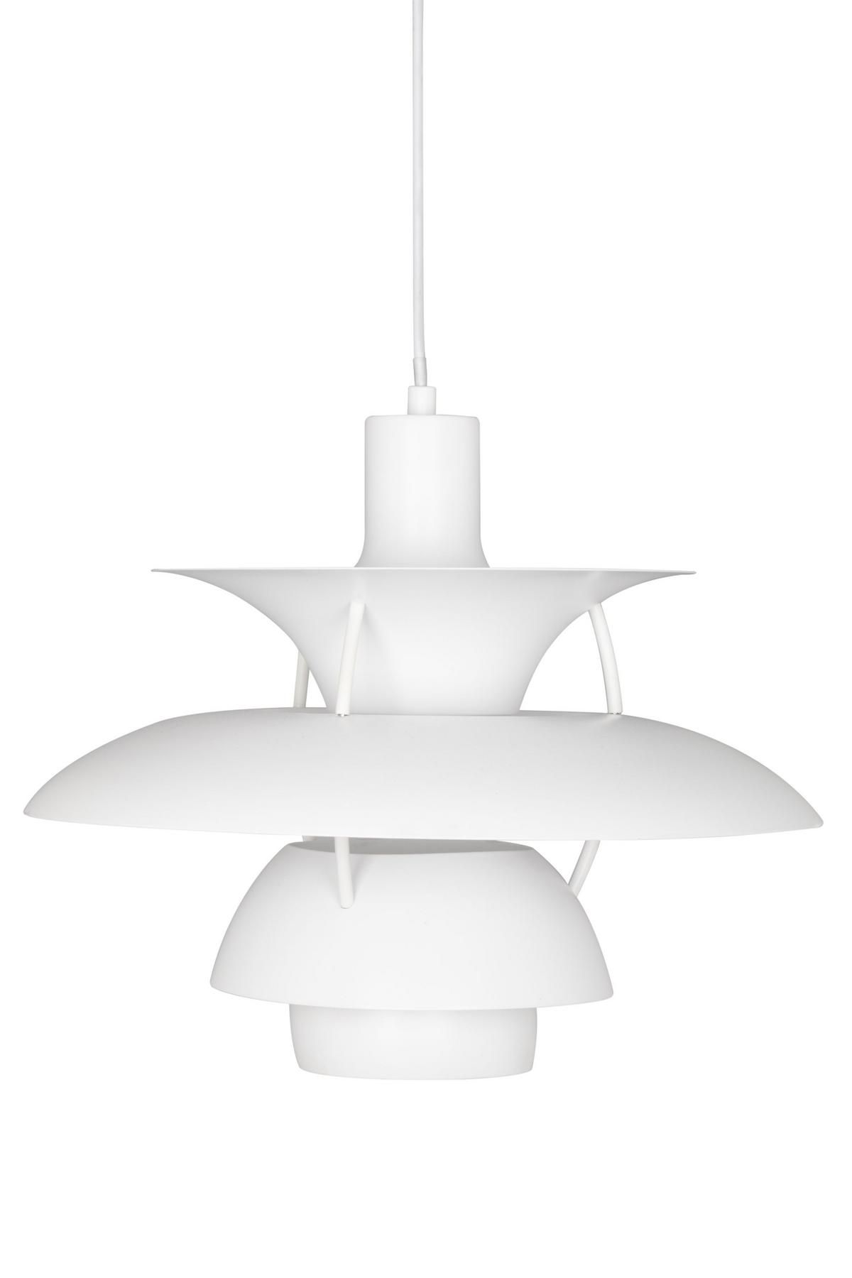 LAMPA WISZĄCA COPENHAGEN - biały, Design, metal (40/150cm) - Novel