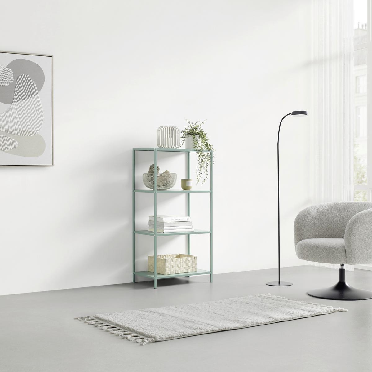 Regal Havanna Grün - Grün, MODERN, Holzwerkstoff/Metall (60/113/33cm) - Mömax