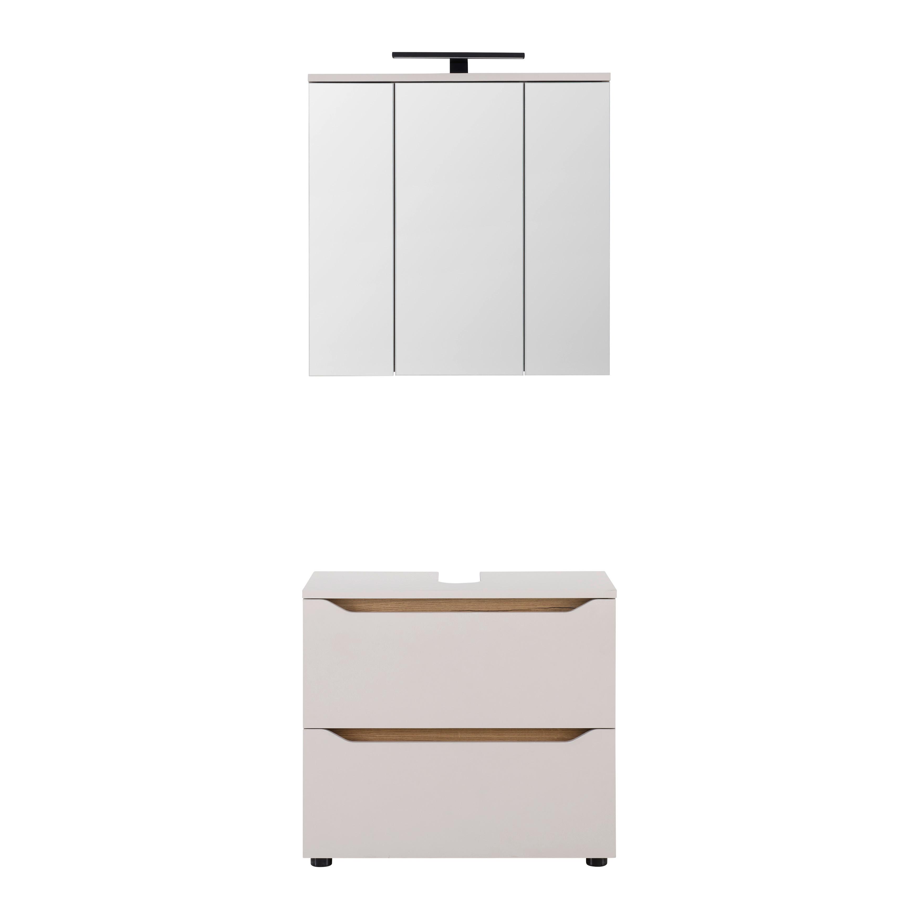 TVÄTTSTÄLLSUNDERSKÅP MALLORCA -EXKLUSIV- - svart/kashmir, Modern, trämaterial (70/60/40cm) - Based