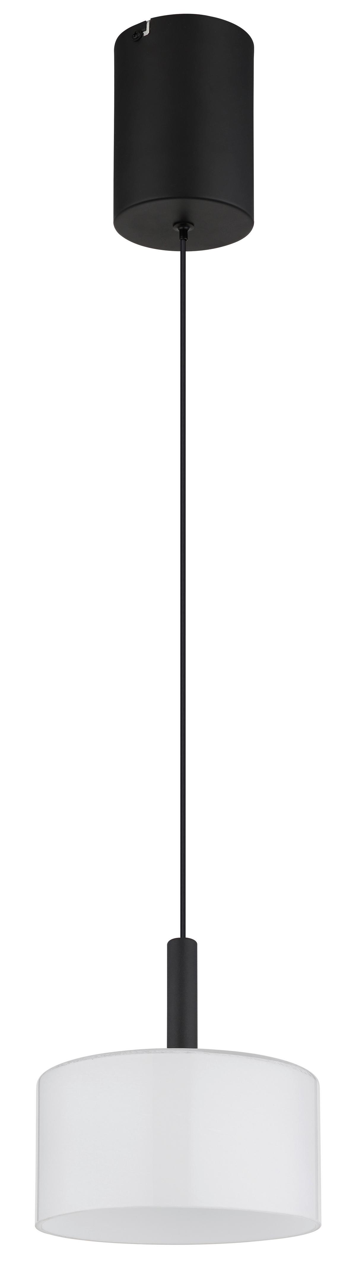 LAMPA WISZĄCA LISSI - czarny/opal, Design, tworzywo sztuczne/metal (20/150cm) - Collet's Monde