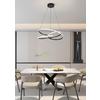 SUSPENSION LED MOFER -AKT- - noir, MODERN, métal/matière synthétique (50/120cm) - Premium Living
