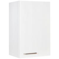 Küchenoberschrank Touch Weiß - Edelstahlfarben/Weiß, MODERN, Holzwerkstoff (45/72/35cm) - Nobilia