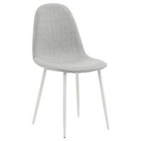 STUHL-SET POLAR - Hellgrau/Weiß, Design, Textil/Metall (44/87/53cm) - Livetastic