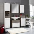 Oberschrank Weiß/Braun - Dunkelbraun/Alufarben, KONVENTIONELL, Holzwerkstoff/Metall (40/78/22cm) - Premium Living Oberschrank Weiß/Braun - Dunkelbraun/Alufarben, KONVENTIONELL, Holzwerkstoff/Metall (40/78/22cm) - Premium Living