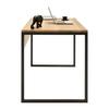 SKRIVBORD ALBERO - svart/naturfärgad, Modern, metall/trä (160/76/70cm) - Based