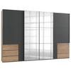 Ormar S Kliznim Vratima Level 36 A - boje grafita/boje hrasta, Moderno, drvni materijal (350/236/65cm) - Modern Living