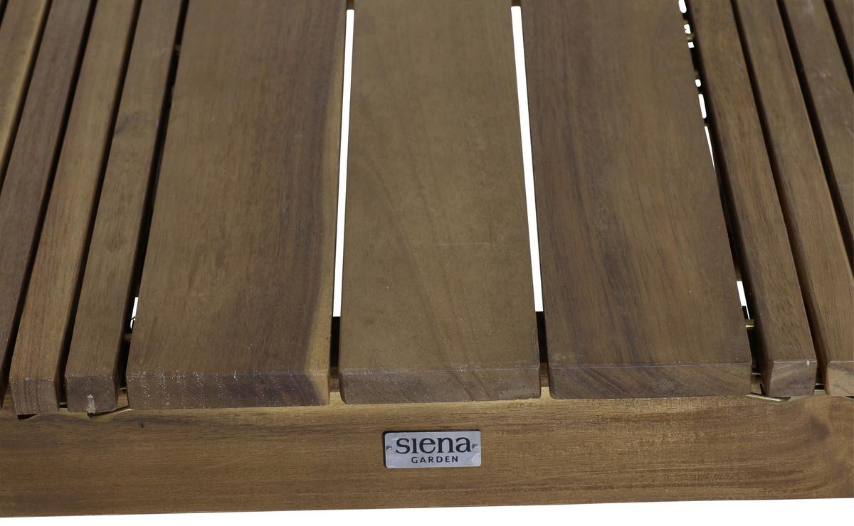 Gartentisch ausziehbar Echtholz L: 150-200 cm - Akaziefarben, KONVENTIONELL, Holz (150/100/74cm) - Siena Garden