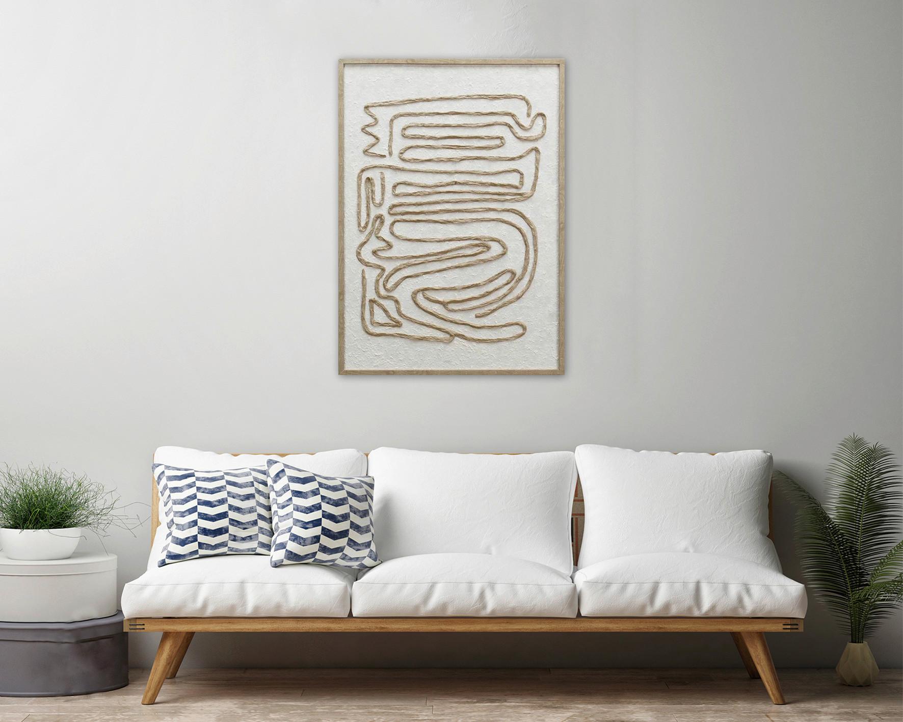 Keilrahmenbild Mike in Braun/Beige ca. 50x70x2,2cm - Beige/Braun, MODERN, Papier/Holzwerkstoff (50/70/2,2cm) - Mömax
