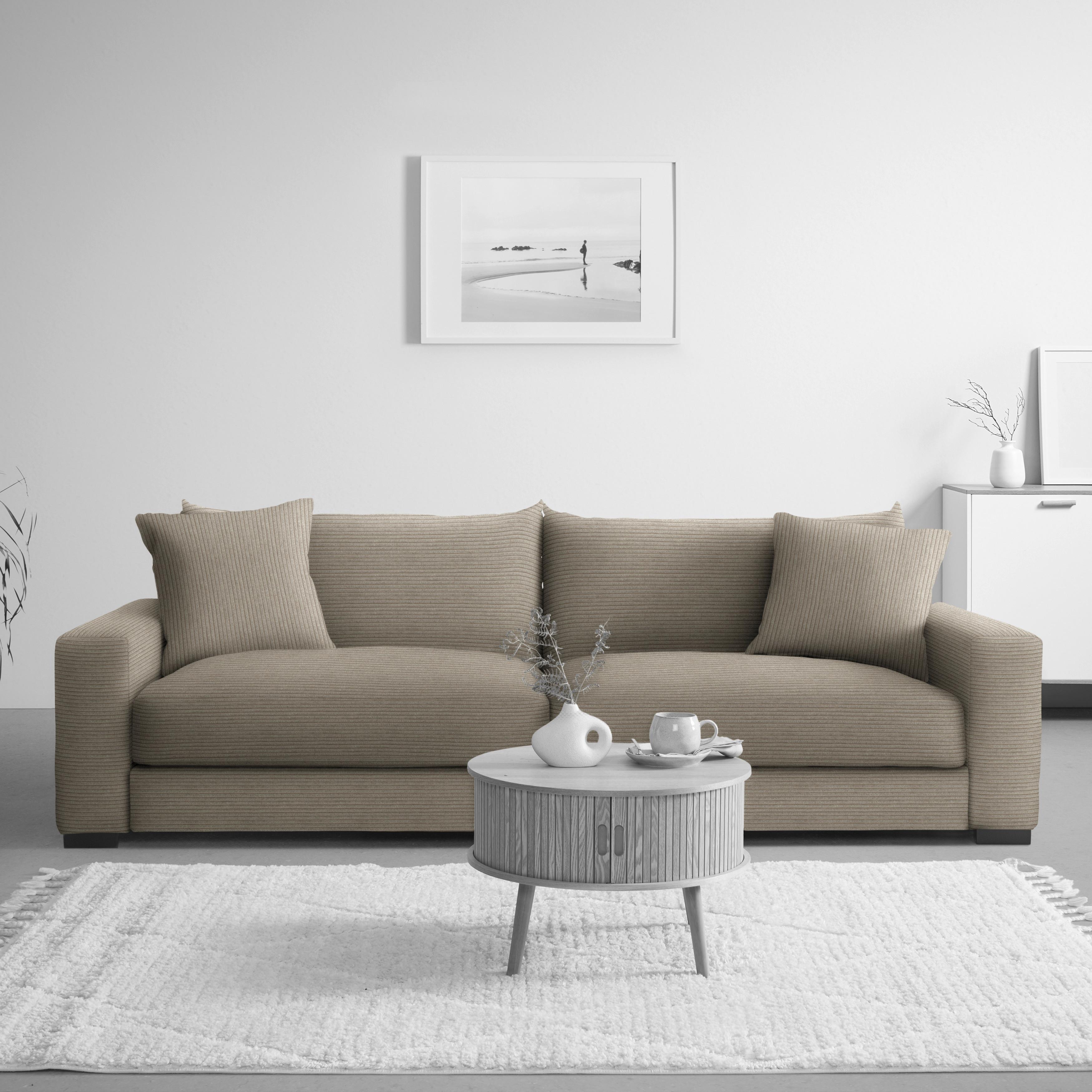 Megasofa Pedro Taupe - Taupe, MODERN, Holz/Holzwerkstoff (261/83/124cm) - Mömax
