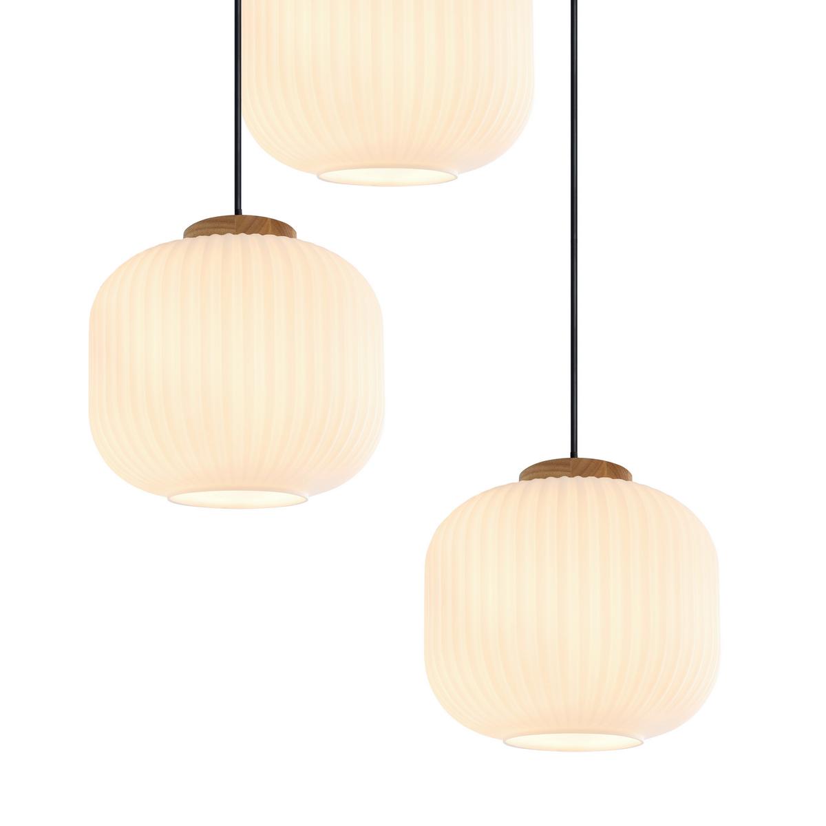 LAMPA WISZĄCA ANNA - biały, Trend, metal/drewno (47.5/120cm) - Collett's Monde