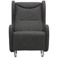 Gugalnik Lennard - siva/krom, Moderno, kovina/tekstil (68/107/102cm) - Modern Living Gugalnik Lennard - siva/krom, Moderno, kovina/tekstil (68/107/102cm) - Modern Living
