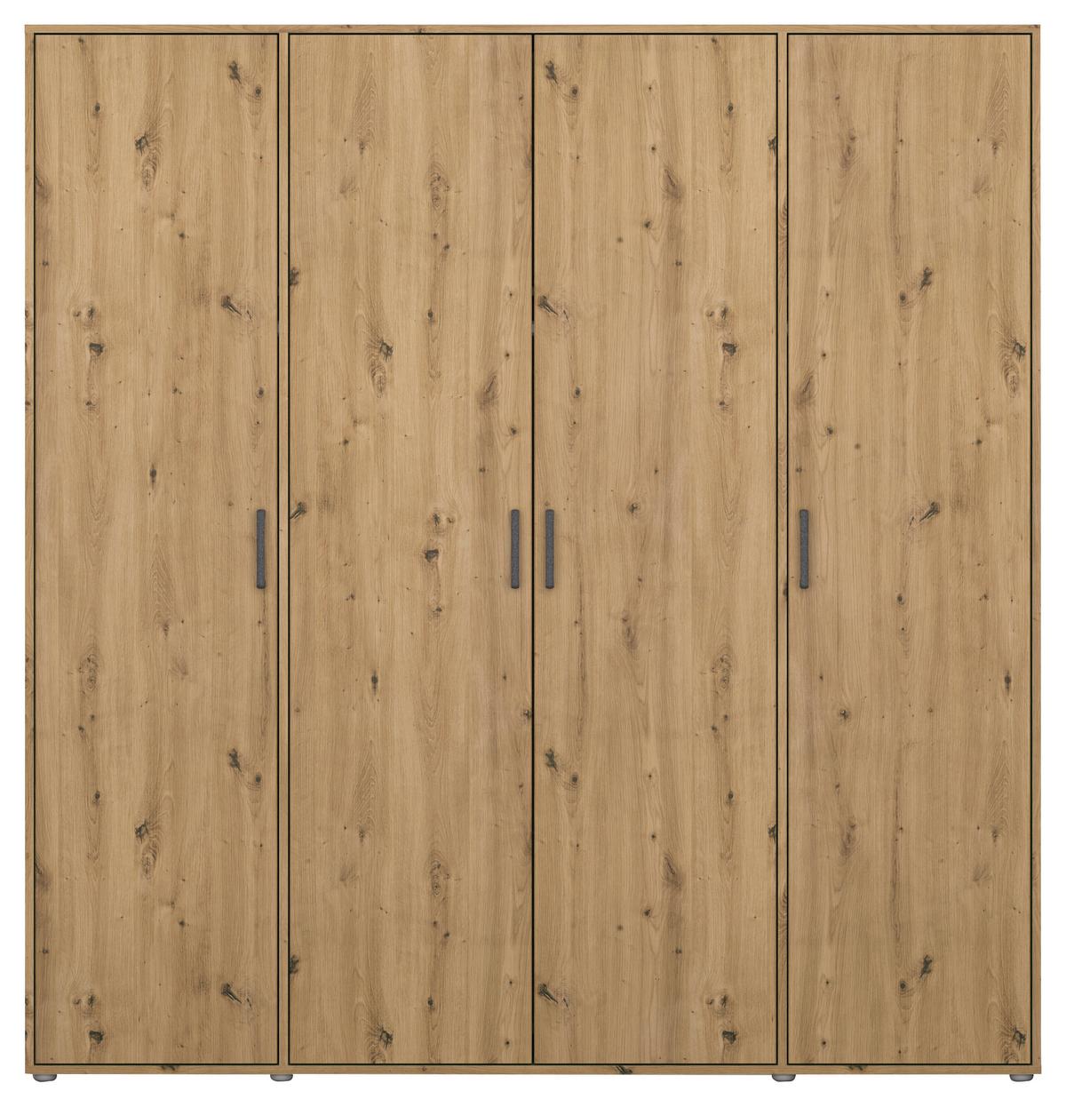 DULAP  USI ROTATIVE VOYAGER - stejar Artisan, Modern, material pe bază de lemn (187/194/53cm) - Modern Living