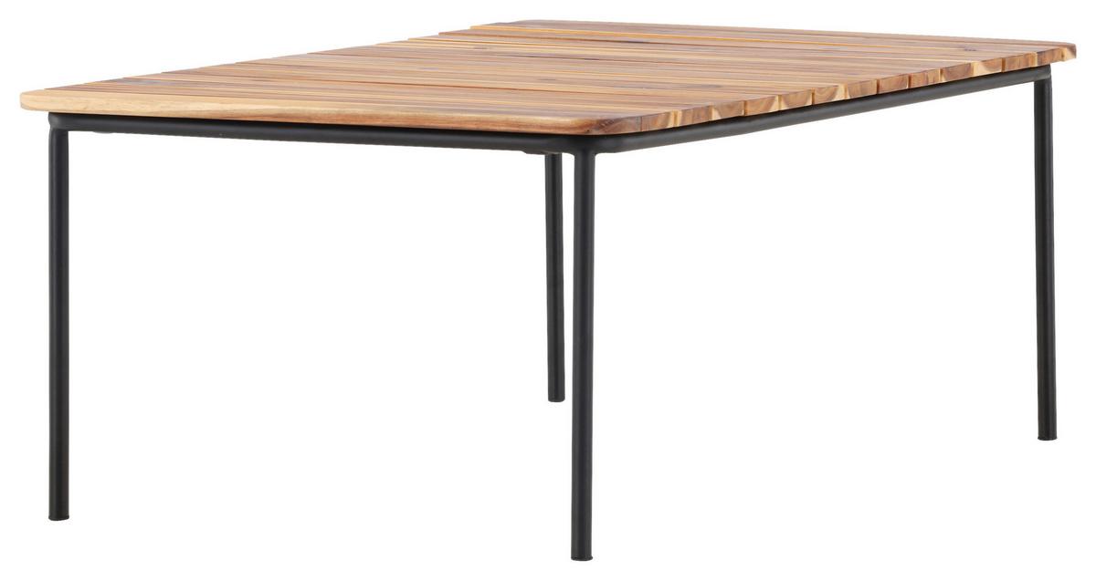 Loungetisch Penh ca. 100x65x40 cm Akazie massiv - Naturfarben, KONVENTIONELL, Holz/Metall (100/65/40cm) - Gardenson
