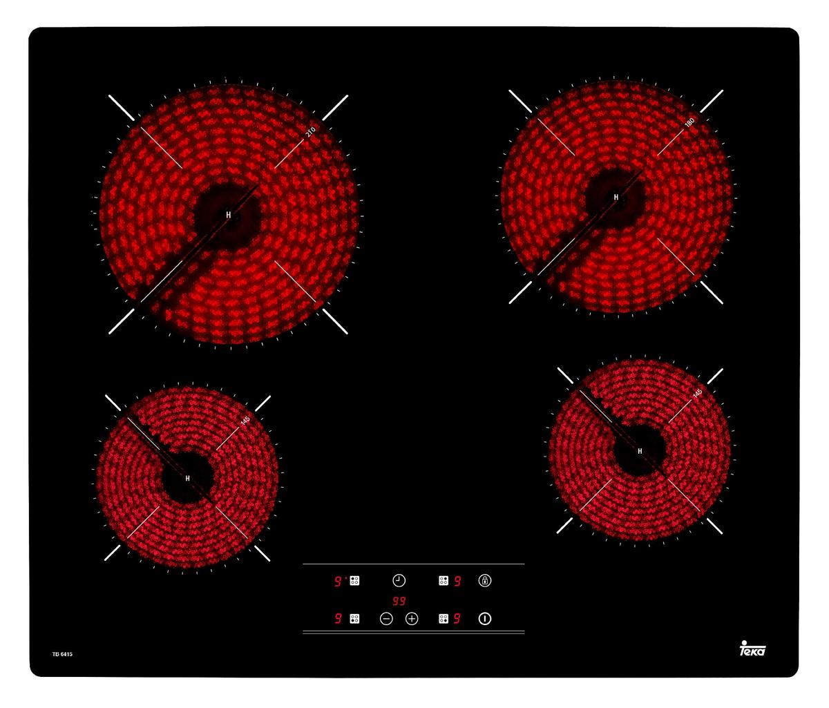 Plită electrică vitroceramică TEKA TB 6415 - Modern (600/6,3/510cm)