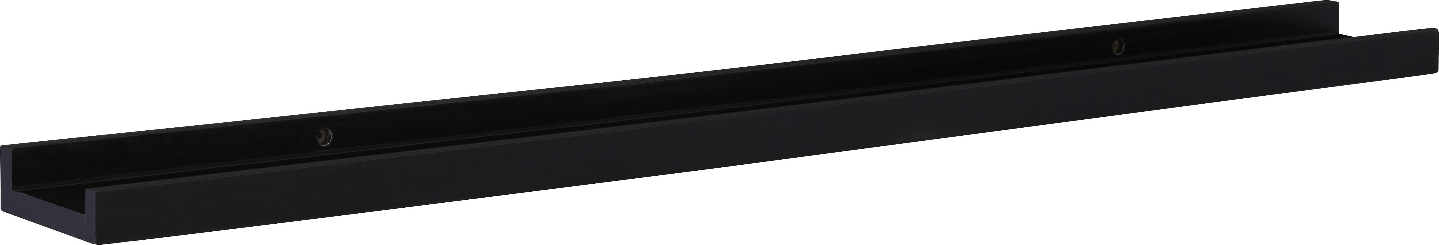 Wandboard Armerina in Schwarz - Schwarz, Holzwerkstoff (80/3,5/10cm) - Mömax