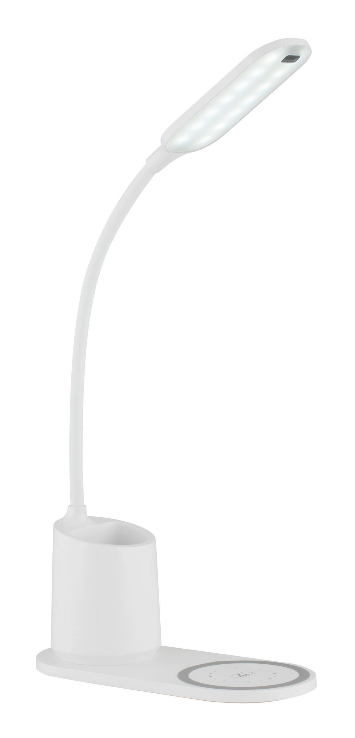 LED-Schreibtischleuchte Melli Opal/Weiß max. 3 Watt - Opal/Weiß, Design, Kunststoff (34/8,5/45cm) - Globo
