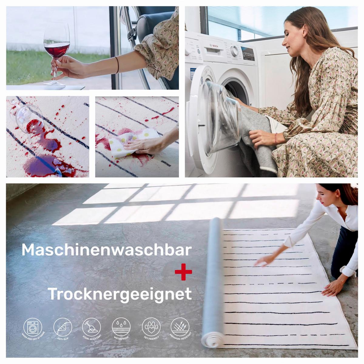 DYWAN TKANY NA PŁASKO MAIRA - kremowy/miodowy, Design, tkanina (130/190cm) - Lindorug