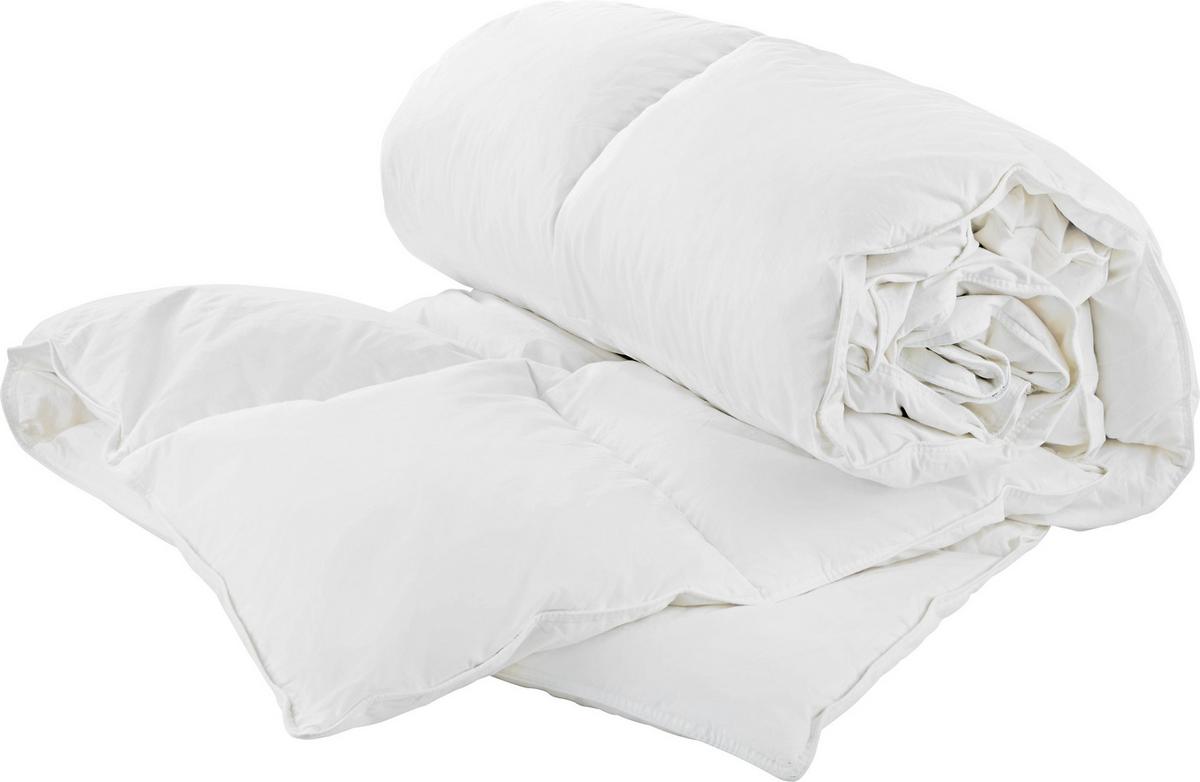 Plapumă matlasată Fabi - alb, textil (135/140/200cm) - Nadana