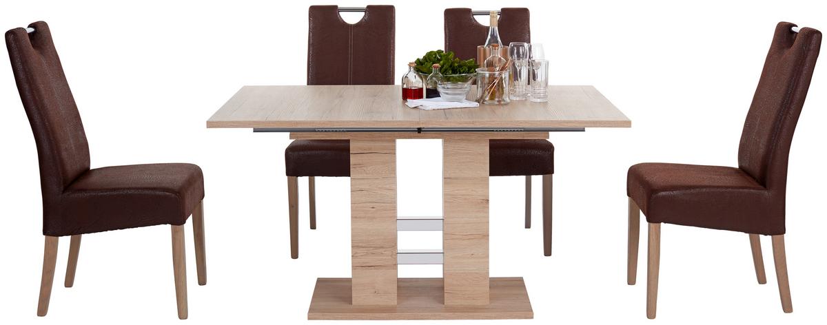 Raztegljiva Miza Helena, Barva Hrasta, 140-220 X 90 Cm - barve hrasta, Konvencionalno, leseni material (140-220/76/90cm) - Mömax