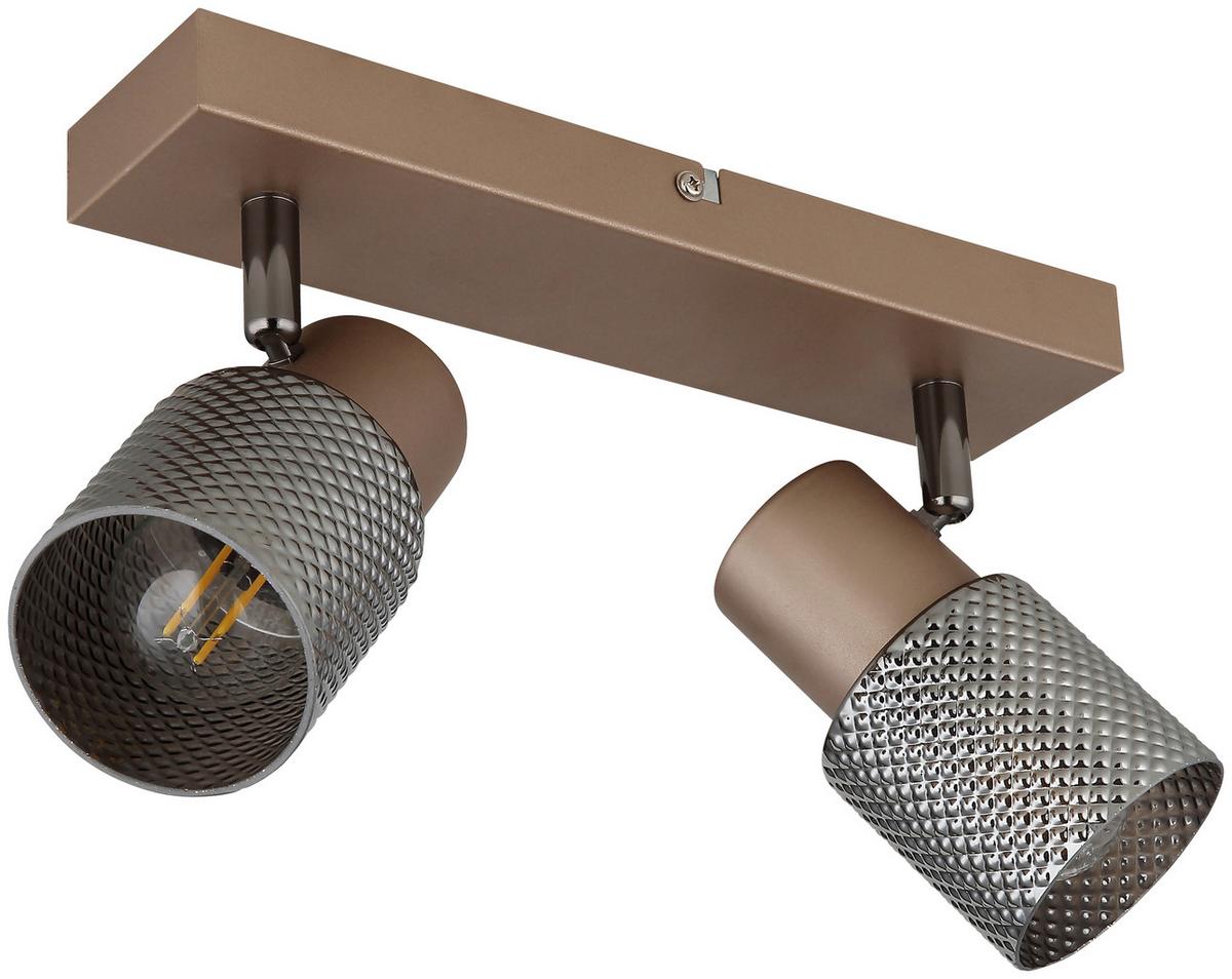 LAMPA SUFITOWA LARISSA - cappuccino, Design, metal/szkło (26/12/12,5cm) - Novel