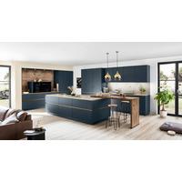 Einbauküche Easytouch in Blau - Blau, Modern, Holzwerkstoff - Nobilia