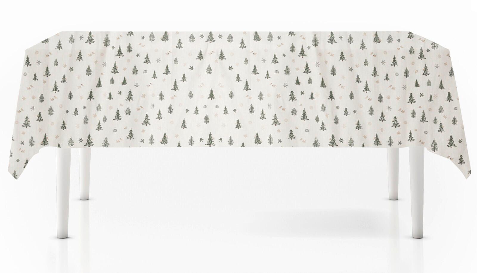 Asztalterítő Xmas Tree 140/180 - fehér, Basics, textil (140/180cm)