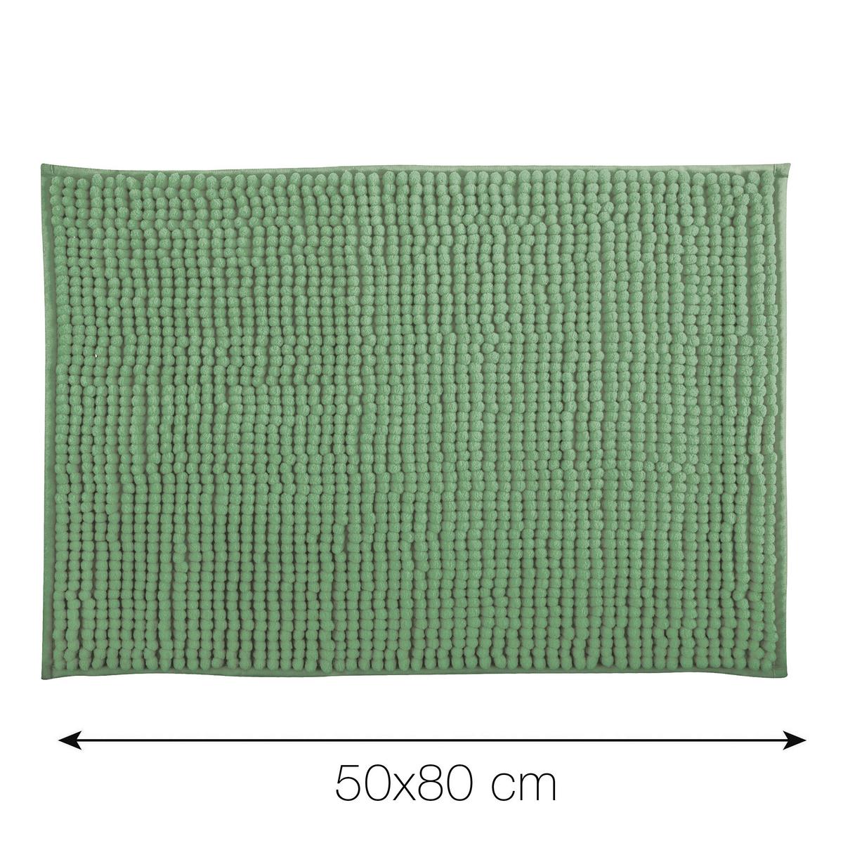 Badteppich 144510 Chenille - Grün, Konventionell, Textil (50/80cm) - Spirella