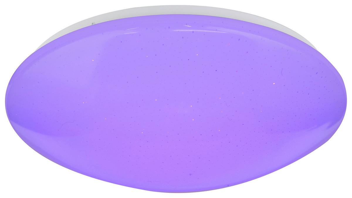 Stropna Led-svetilka Hally, S Sijalko - bela/opal, Basics, kovina/umetna masa (39/11cm) - Globo