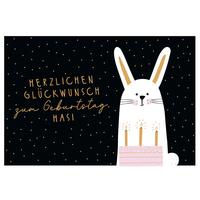 Glückwunschkarte Edelschwarz Multicolor - Basics, Papier (18/13cm)