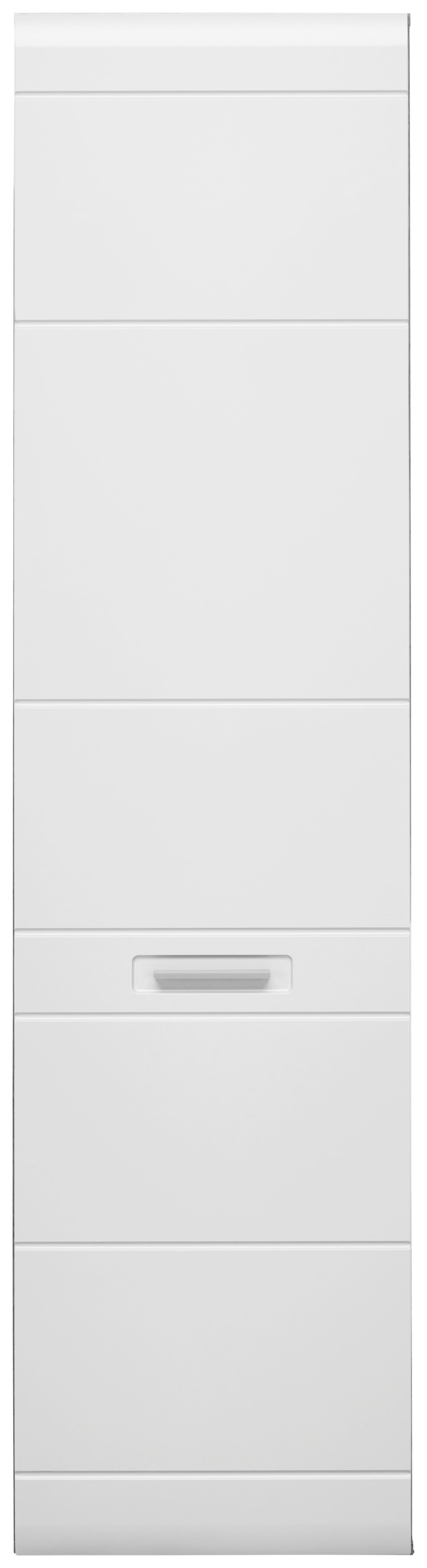 Dulap pentru hol Auris - alb/culoare lemn stejar, Modern (52/204,2/37,1cm) - Modern Living