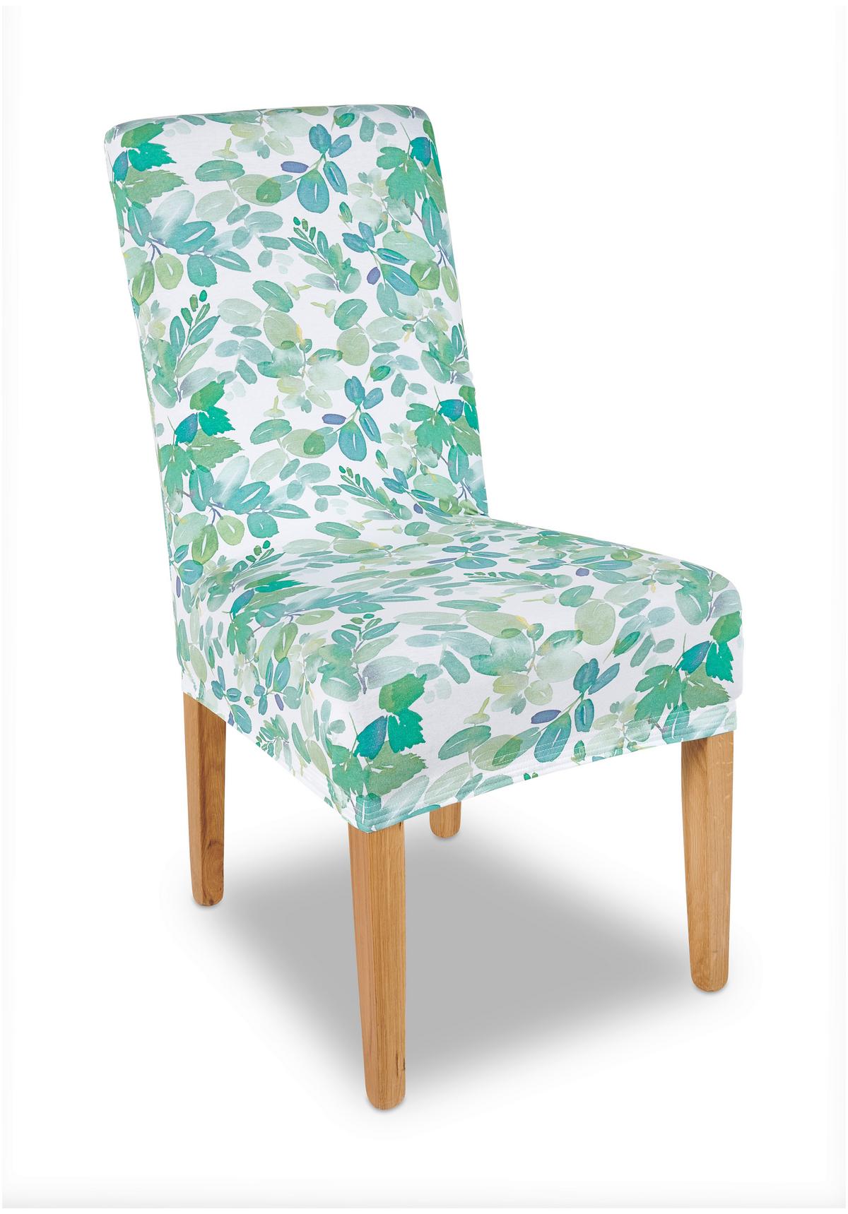 Stuhlhusse Steffi in Bunt - Weiss/Grün, Konventionell, Textil (47/47/67cm) - Modern Living