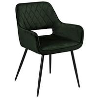 Stolica S Rukonaslonima Serafina - tamno zelena, Moderno, drvo/metal (55/79/59cm) - Mömax