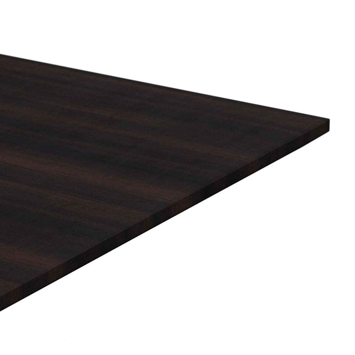 Esstisch ausziehbar Aki Walnussfarben MDF - Walnussfarben/Schwarz, MODERN, Holzwerkstoff/Metall (140-180/76/80cm) - Bessagi Home