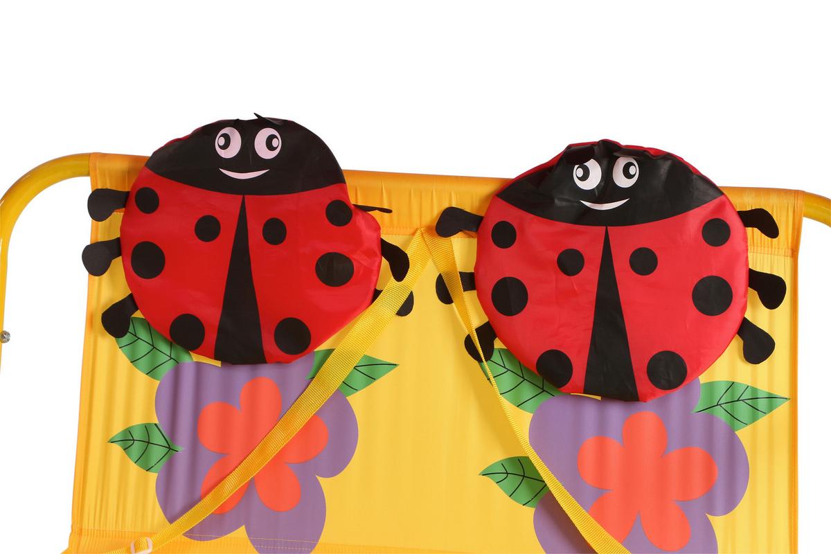 Kinder-Hollywoodschaukel 672612 - Rot, MODERN, Textil/Metall (115/118/75cm) - Siena Garden