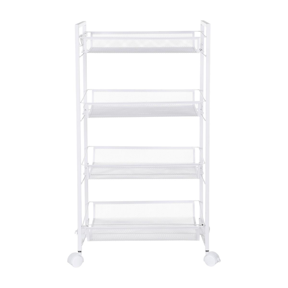 Višenamjenska Kolica Silvia 2 - bijela, Moderno, metal/plastika (44/84/26cm) - Modern Living
