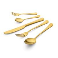 Besteckset Cleto in Goldfarben, 30-teilig - Goldfarben, Basics, Metall - Echtwerk