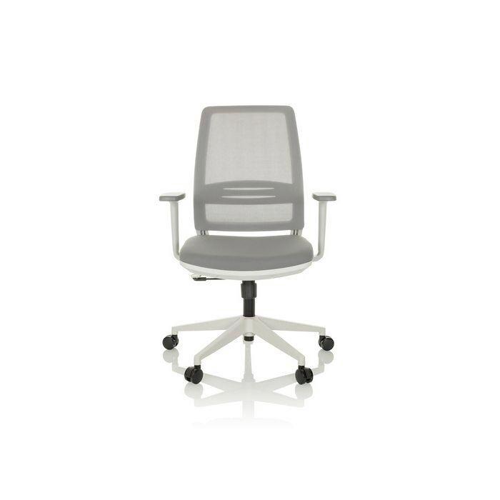 Pisarniški Stol Profondo Eco W, Siva - siva/bela, Moderno, umetna masa/tekstil (68/100 - 108/55cm) - MID.YOU