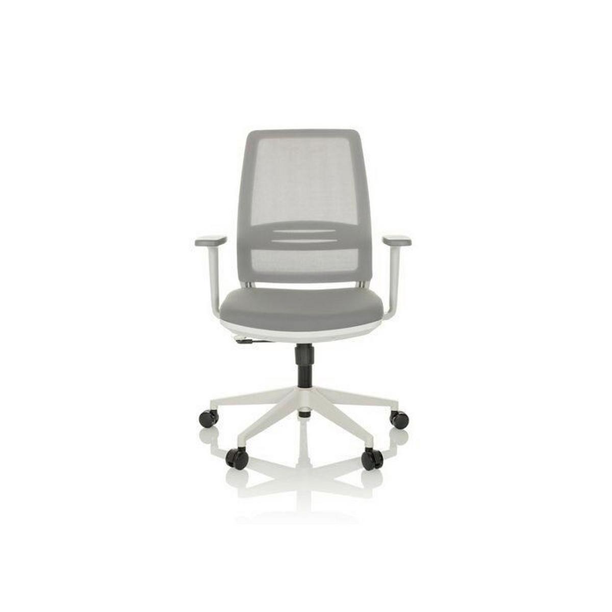 Pisarniški Stol Profondo Eco W, Siva - siva/bela, Moderno, umetna masa/tekstil (68/100 - 108/55cm) - MID.YOU