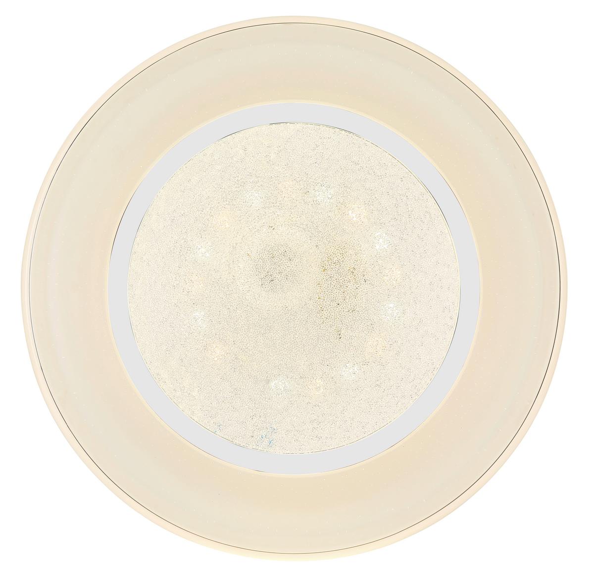 LAMPA SUFITOWA LED 483110-24DS - biały/opal, Basics, tworzywo sztuczne/metal (49/9cm) - Globo