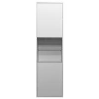 Vitrine in Grau - Grau, Modern (51/182/45cm) - Premium Living