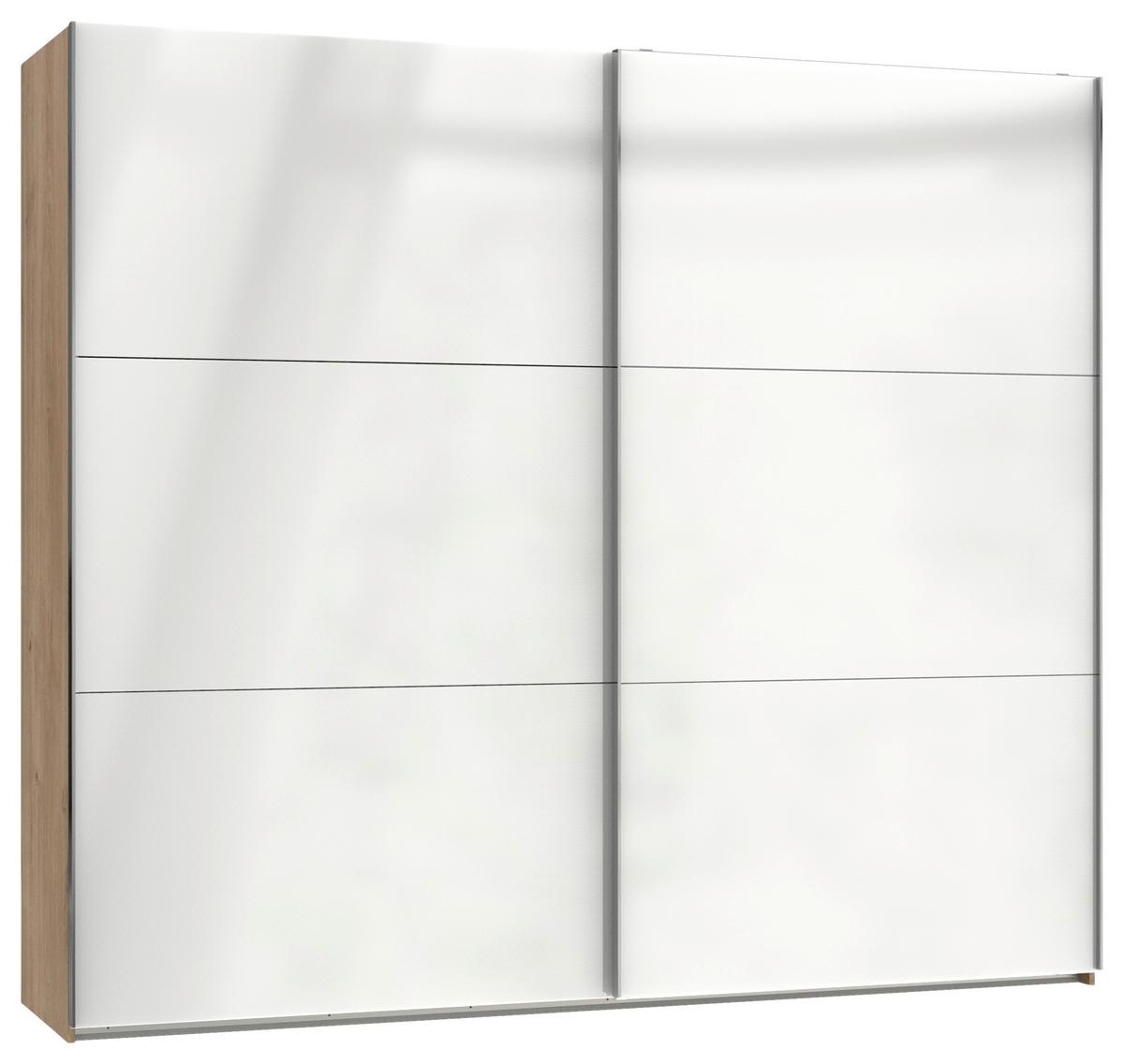 Ormar S Kliznim Vratima Level 36c - bijela/boje hrasta, Moderno, drvni materijal (200/216/65cm) - Modern Living