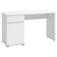 Íróasztal Fehér Elan - fehér, Basics, faalapú anyag (130/75,5/50cm)