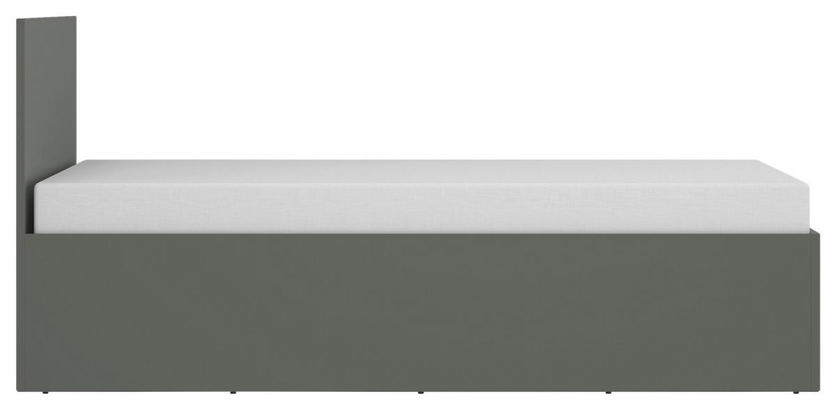 Krevet Pozzi - zelena/crna, Moderno, drvni materijal/plastika (140/200cm) - Modern Living