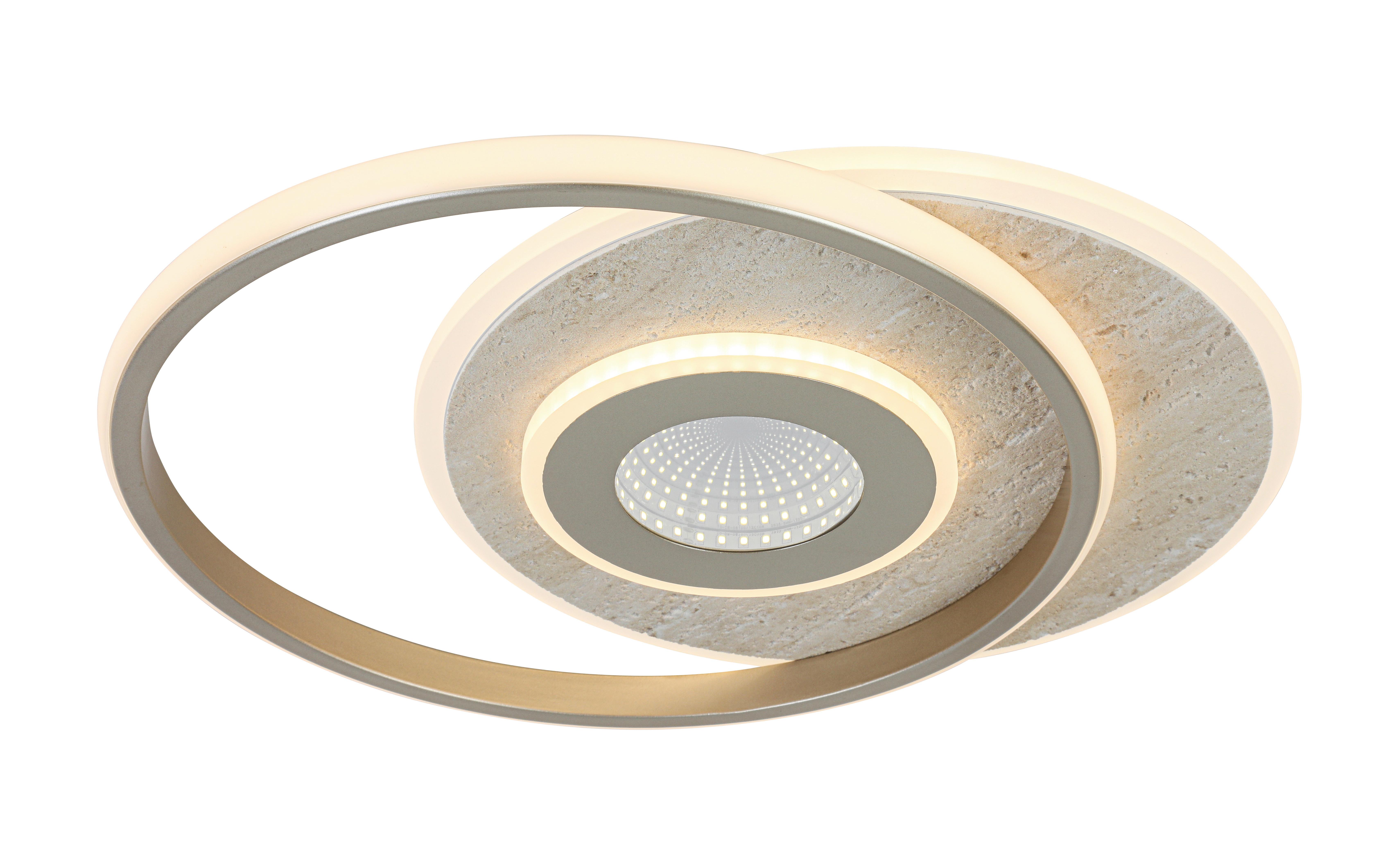 LED-Deckenleuchte Pul Champagnerfarben max. 24 Watt - Champagner, MODERN, Kunststoff/Metall (42/35/6cm) - Mömax