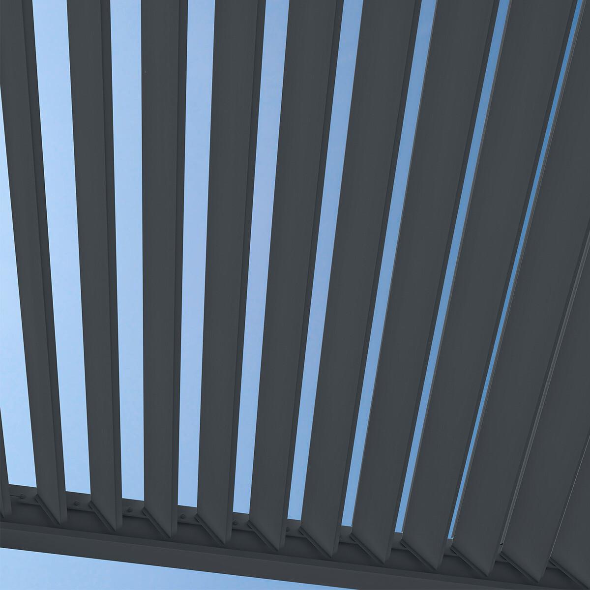 PERGOLA DELUXE PLUS 4X6M ANTHRAZIT - Anthrazit, Basics, Metall (600/255/400cm) - Gardenson